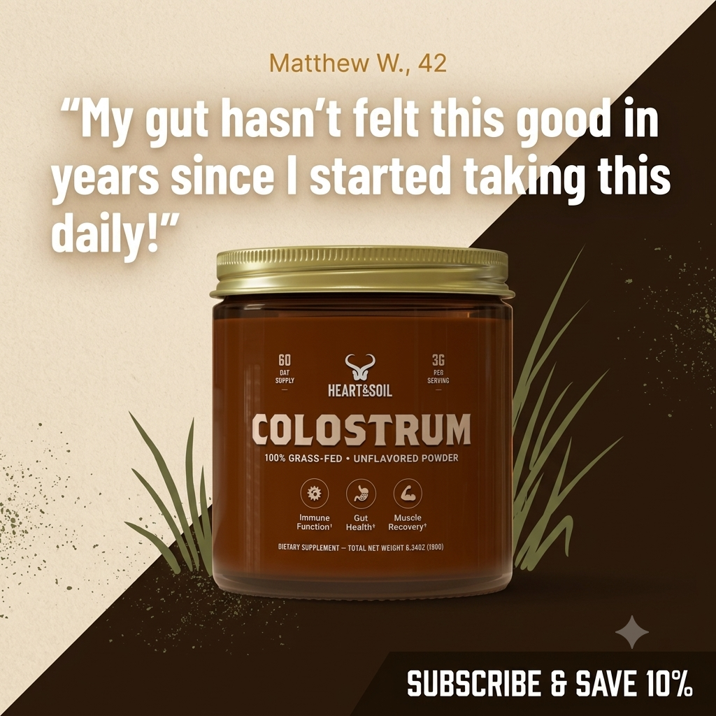 Grass-Fed Colostrum branded static ad